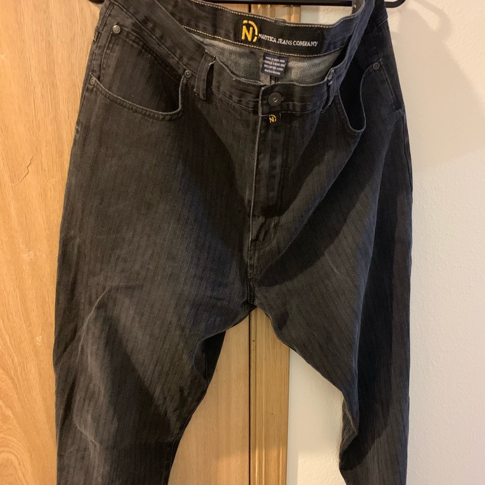 Vintage Nautica jeans co jeans back snap pocked
